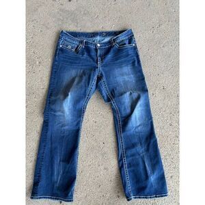 Seven7 Jean Womens‎ Size 10 Blue Low-Rise Bootcut Denim Pants 31" Inseam